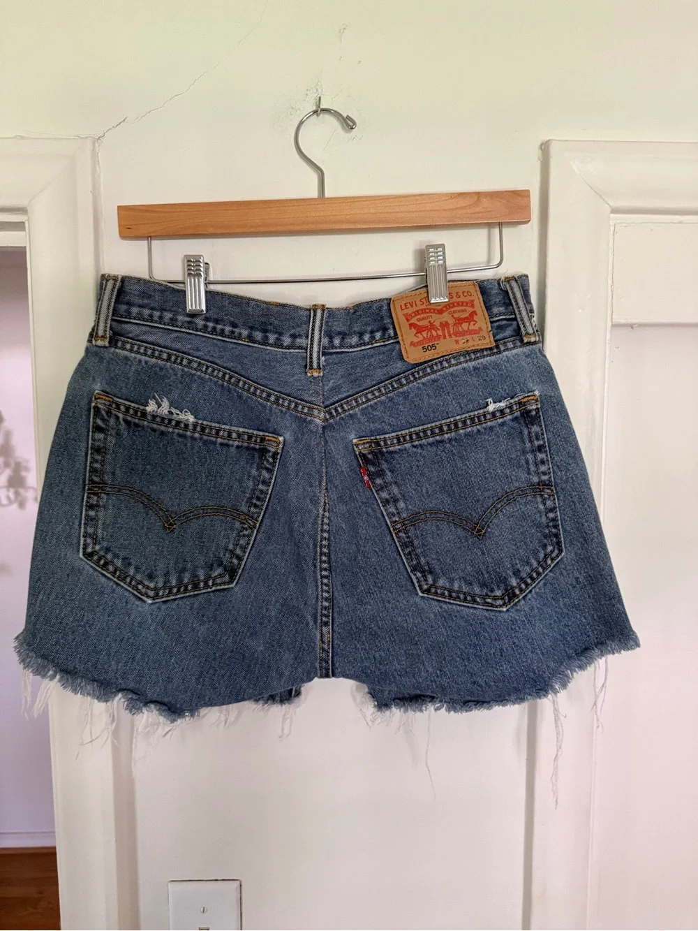 Vintage Levi cutoff denim shorts